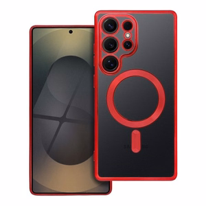 Telefono dėklas "Electro Mag Cover" Samsung S938 S25 Ultra raudonas