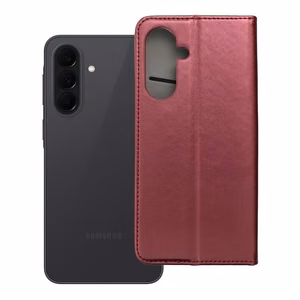 Dėklas Smart Magnetic Samsung A376 A37 5G tamsiai raudonas