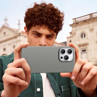 Tech-Protect Silikoninis Magnetinis iPhone 16 Pro Dėklas - Pilkas