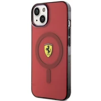 Ferrari FEHMP14SURKR iPhone 14 6.1" raudonas kietas dėklas telefonui pusiau permatomas magnetinis (MagSafe)