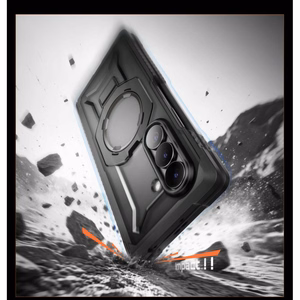 Supcase UB Grip Mag MagSafe dėklų komplektas, 2 vnt., skirtas Samsung Galaxy Z Fold 8, juodas