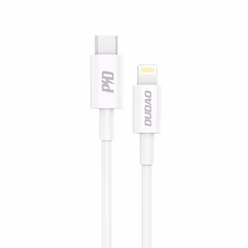 Dudao L6X USB-C - Lightning PD 20W 1m kabelis - baltas