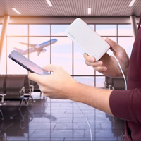 Išorinė baterija Wozinsky Li-Po 10000mAh 2x USB balta (WPBWE1)