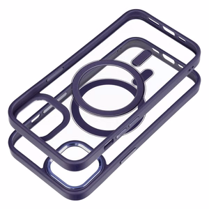 COLOR EDGE MAG COVER dėklas telefonui suderinamas su Magnetiniu IPHONE 13 violetinė