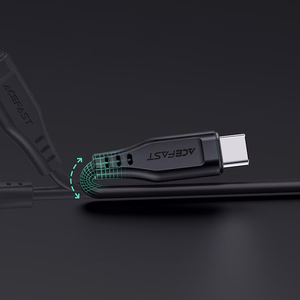 Acefast C3-01 Lightning - USB-C PD kabelis 30W 3A 480Mb/s 1.2m - baltas