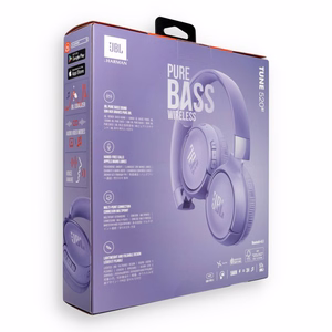 Belaidės ausinės JBL Tune 520BT, violetinės