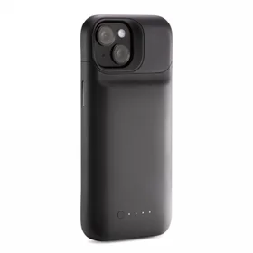 Mophie Juice Pack dėklas iPhone 15 su įmontuota 2400 mAh išorine baterija - juodas