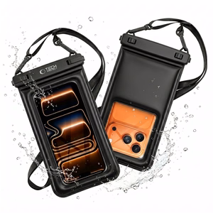 Tech-Protect UWC7 vandeniui atsparus dėklas 6,9" - juodas