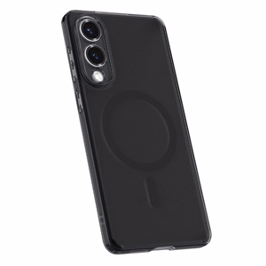Spigen Ultra Hybrid Mag dėklas su MagSafe Samsung Galaxy S25 Edge - juodas permatomas