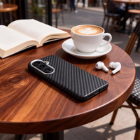 Tech-Protect Ion Carbon MagSafe Dėklas for Samsung Galaxy S26 - juodas and sidabrinis