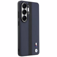 BMW Perforated Stripe Logo MagSafe Dėklas for Samsung Galaxy S26 Ultra - tamsiai mėlynas