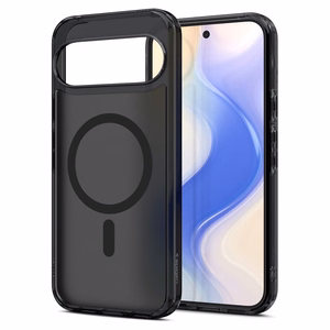 Spigen Ultra Hybrid Mag case for Google Pixel 10 Pro XL, with MagSafe, clear and black