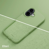 "Etteri" silikoninis magnetinis dėklas "iPhone 16 Plus" 6,7" šviesiai žalias