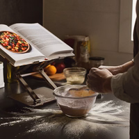 Wozinsky WRS-CPY75DSB aliuminis nešiojamojo kompiuterio ir planšetės stovas + nemokamas išmaniojo telefono stovas - juodas