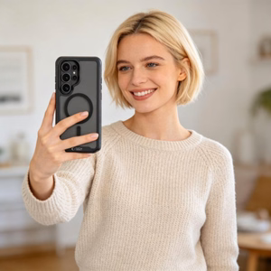 Tech-Protect Defense MagSafe Dėklas for Samsung Galaxy S26 Ultra - juodas