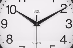 Wall clock, 25 cm, black