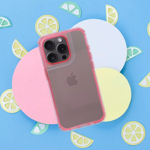Case for iPhone 16 PRO MAX Matrix Clear powder pink