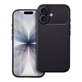 Dėklas CARBON PREMIUM telefonui IPHONE 17 juodas