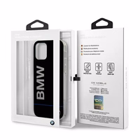 BMW Hardcase Signature Printed Logo Dėklas skirtas iPhone 12 / 12 Pro - juodas