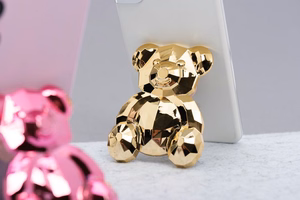 Lipnus telefono stovas BEAR - auksinis