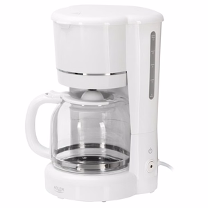Adler AD 4383w Filtrinė kavavirė maltai kavai 1,5 l balta