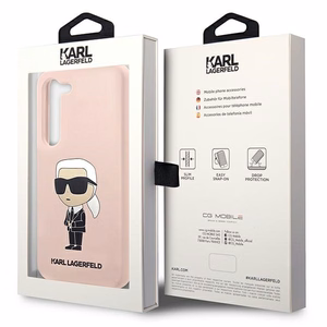 Karl Lagerfeld KLHCS23SSNIKBCP S23 S911 silikoninis dėklas rožinis Ikonik