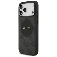 Guess 4G Circle Classic Logo Magnetinis dėklas telefonui iPhone 17 Pro Max - juodas