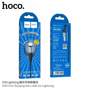 Kabelis USB-A į Lightning Hoco 2,4A 1 m X38 juodas