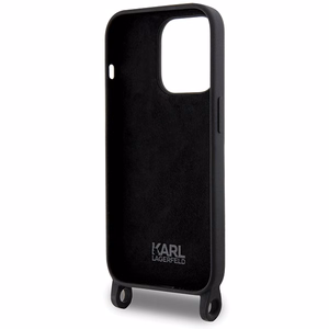 Karl Lagerfeld KLHCP15XSCBSCNK iPhone 15 Pro Max 6.7" жёсткий чехол чёрный/чёрный Crossbody Silicone Choupette