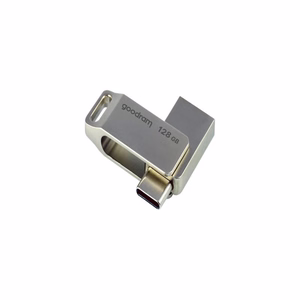 Goodram USB atmintinė 128GB USB 3.2 ODA3 sidabrinė TYPE-A+TYPE-C