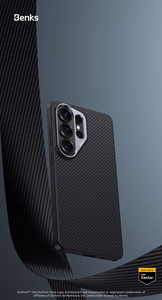 Benks Magnetic Armor Pro Kevlar Metal Frame Dėklas 600D (G048) for Samsung Galaxy S26 juodas