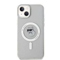 Dėklas telefonui Karl Lagerfeld IML Choupette Magnetinis MagSafe iPhone 15 Plus - permatomas (m)