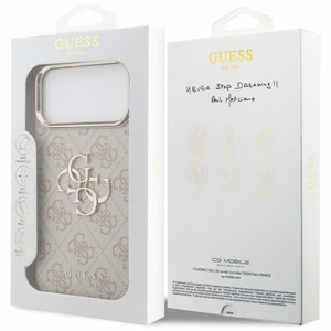 GUESS GUE005593 (PU W/ Big 4G Classic Logo) dėklas, skirtas iPhone 18 Pro Max / 17 Pro Max, spalva – rausvojo aukso