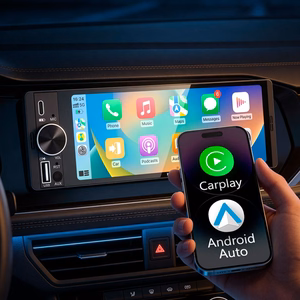 Kruger&Matz KM2016 1DIN CarPlay/AndroidAuto automobilio radijas