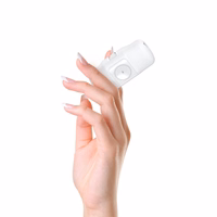 Wozinsky WF16-YCS 5000mAh 15W USB-C mini išorinė baterija su įmontuotu USB-C kabeliu ir Apple Watch įkrovikliu - balta