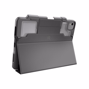 STM Dux Plus patikimas MIL-STD-810G dėklas su Apple Pencil laikikliu, skirtas iPad Air 11 M3 2025 / M2 2024 / iPad Air 10.9 5-4 kart. 2022-2020, juodas