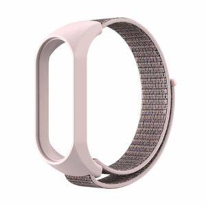 Nailoninis dirželis XIAOMI Mi Band 5 / 6 / 7 rožinis (07)