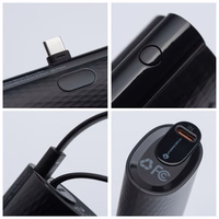 Išorinė baterija Forcell F-Energy Power Plug F5K3 PD 20W 5000 mAh su įmontuotu jungtimi USB C juoda