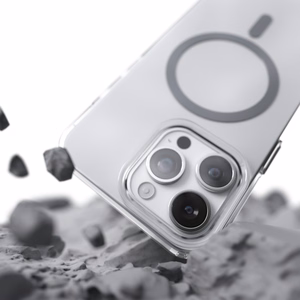 Etteri Spalvotas Magnetinis dėklas telefonui iPhone 15 Pro Max 6,7" pilkas