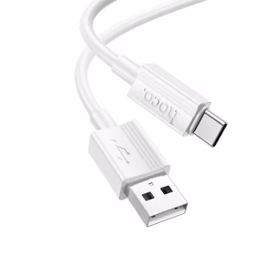 Kabelis USB-A į USB-C Hoco 3A 1 m X107 baltas