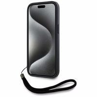 Karl Lagerfeld Saffiano Athleisure Stripes Cord Dėklas telefonui iPhone 15 - raudonas