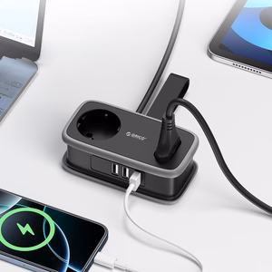 Orico AP3 65W GaN 6in1 maitinimo blokas 2x AC + 2x USB-A + 2x USB-C - juodas