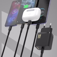 Dudao A27PCEU PD 30W GaN USB-C Wall Įkroviklis with USB-C Laidas - Juodas