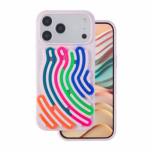 DIY Snake dėklas skirtas iPhone 17 Pro Max 6,9" rožinis