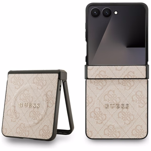 Guess 4G Classic Magnetinis dėklas telefonui Samsung Galaxy Z Flip 7 - rožinė