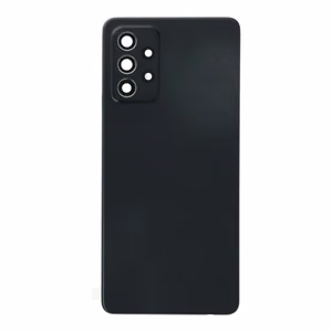 Galinis dangtelis Samsung A72 4G A725 / A72 5G A726 juodas (su kameros stikliuku) OEM
