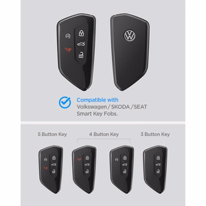 Juodas automobilio rakto pultelio dėklas Spigen VK100