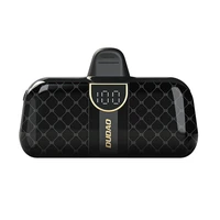 Mini išorinė baterija Dudao K20SL 5000mAh su Lightning / USB-C jungtimis (juoda)