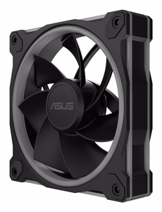 ASUS Prime MR120 Fan ARGB Reverse Black 3in1 Kompiuterio korpusui Ventiliatorius 12 cm Juoda 3 vnt