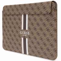 Guess 4G Printed Stripes dėklas 16" nešiojamam kompiuteriui - rudas